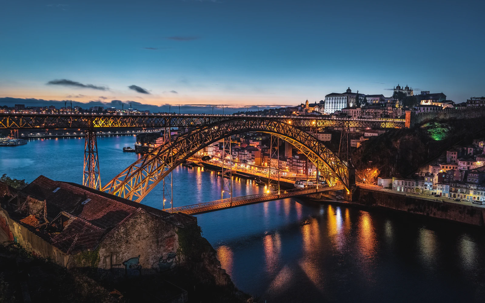 Dom Luís I Bridge and the river